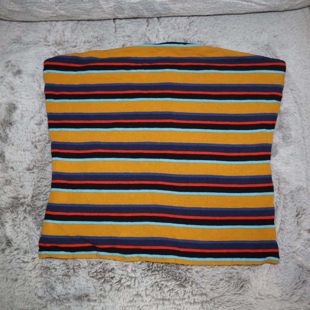 Stipped Multi-Colored Tube Top